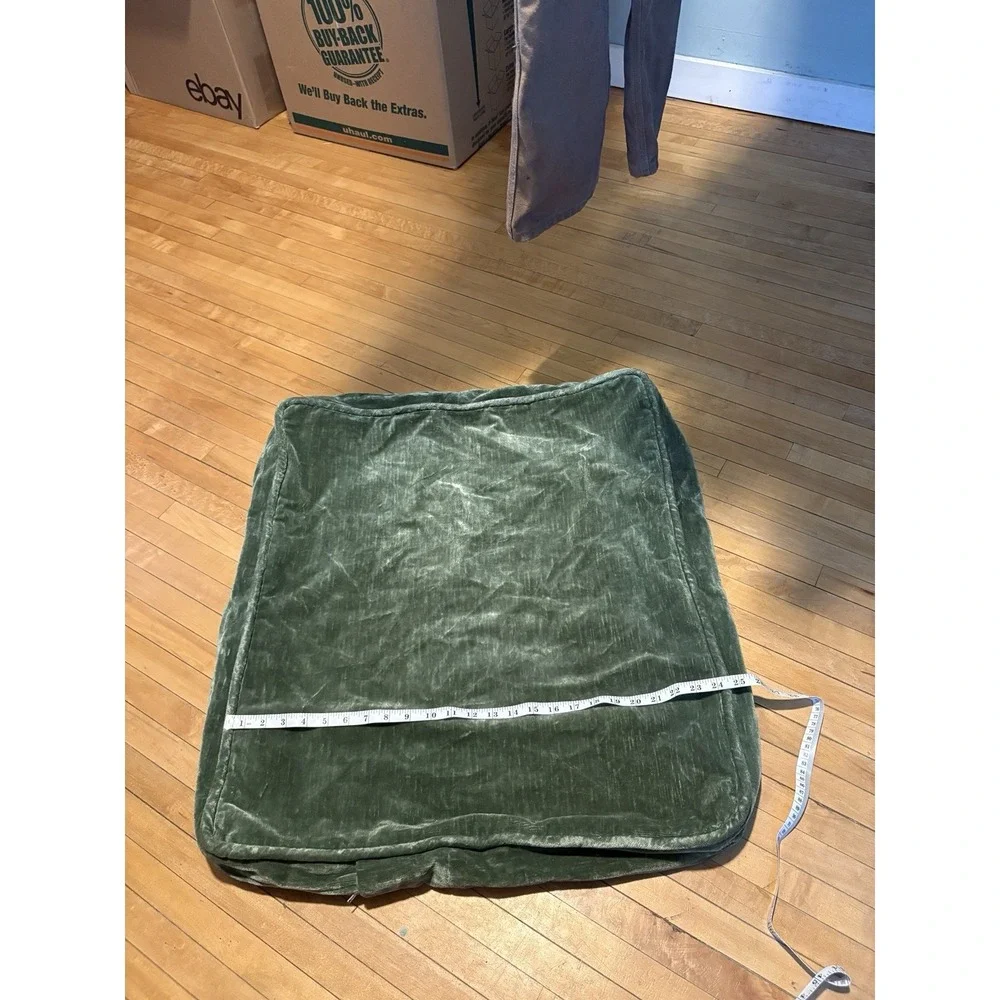 Replacement Green Velvet Couch Cushion Cover